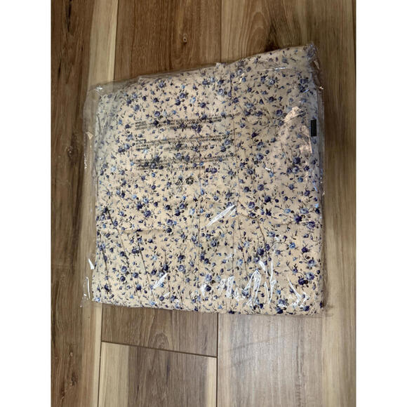 NWT! English Factory Square Neck Ruffle Minidress in Cream/Purple Size Small - Picture 5 of 5